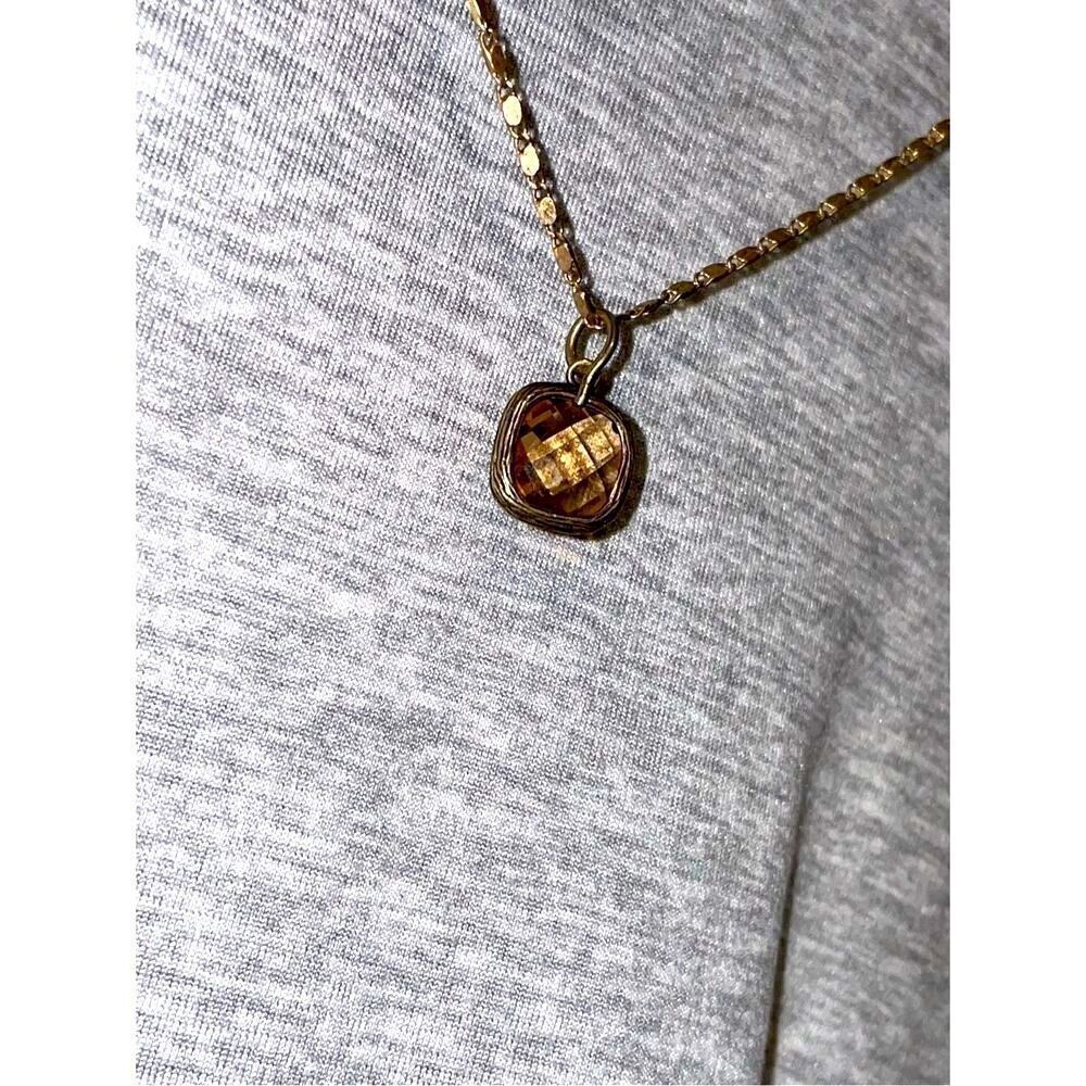 La Vie Parisienne 90’s Vintage Brown Topaz Necklace